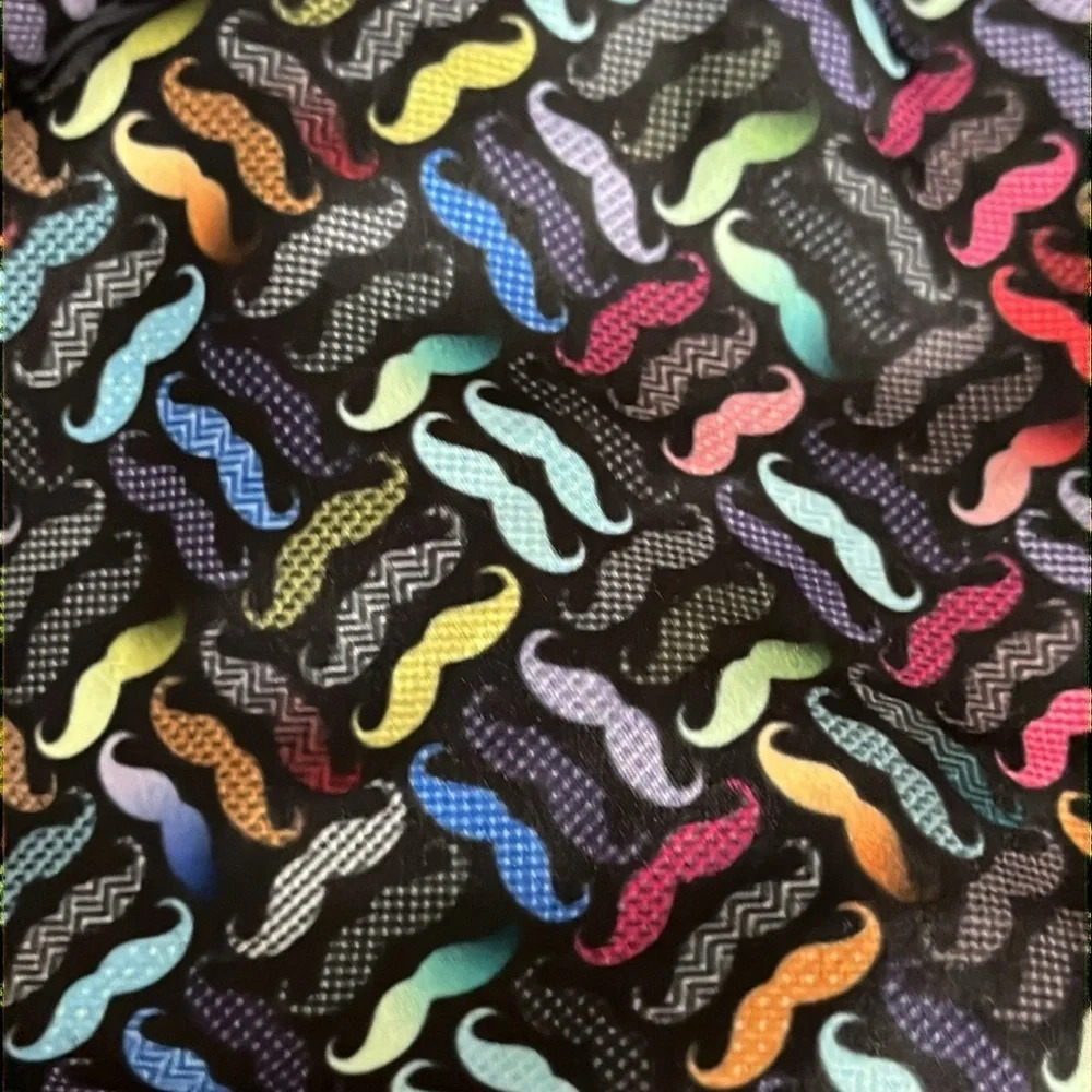 Jared Lang Swim Trunks Mustache Print Multi-Color… - image 4